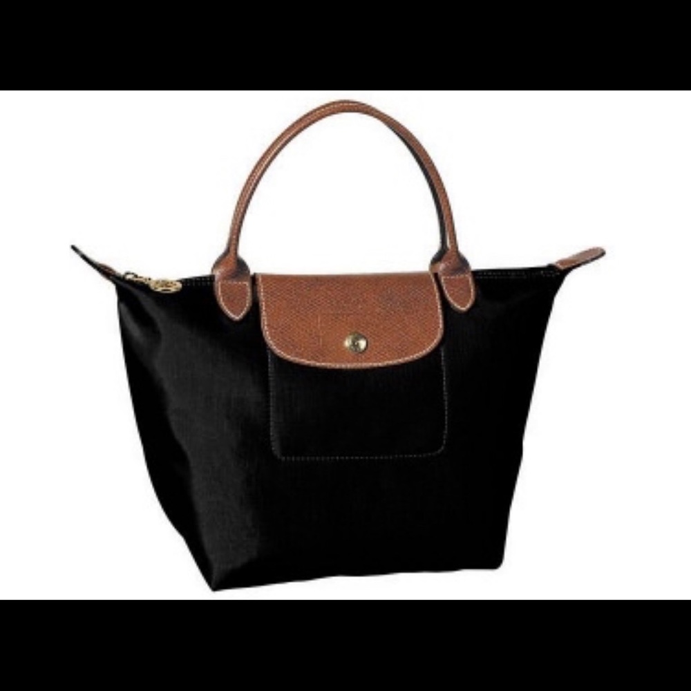 Longchamp Le Pliage Small Top-Handle Tote in Black - Picture 2 of 7